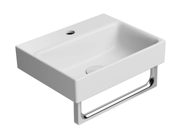 COLOR ELEMENTS 40X32 - Inset wall-mounted rectangular ceramic washbasin by GSI ceramica - view 3